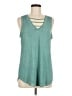 White Crow Teal Sleeveless Top Size M - photo 1