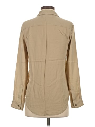 MICHAEL Michael Kors Long Sleeve Silk Top (view 2)