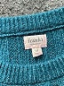 Franki by Francesca's Solid Teal Pullover Sweater Size 14 - photo 3