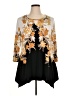 JM Collection Gold 3/4 Sleeve Blouse Size XL - photo 1