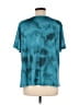 Shein Curve Tie-dye Teal Short Sleeve Blouse Size 14 Plus (1) - photo 2