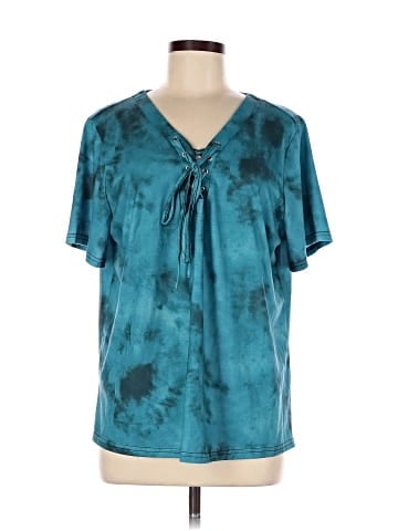Shein Curve Short Sleeve Blouse (view 1)
