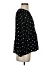 Ann Taylor LOFT 100% Polyester Polka Dots Black 3/4 Sleeve Blouse Size XS - photo 4
