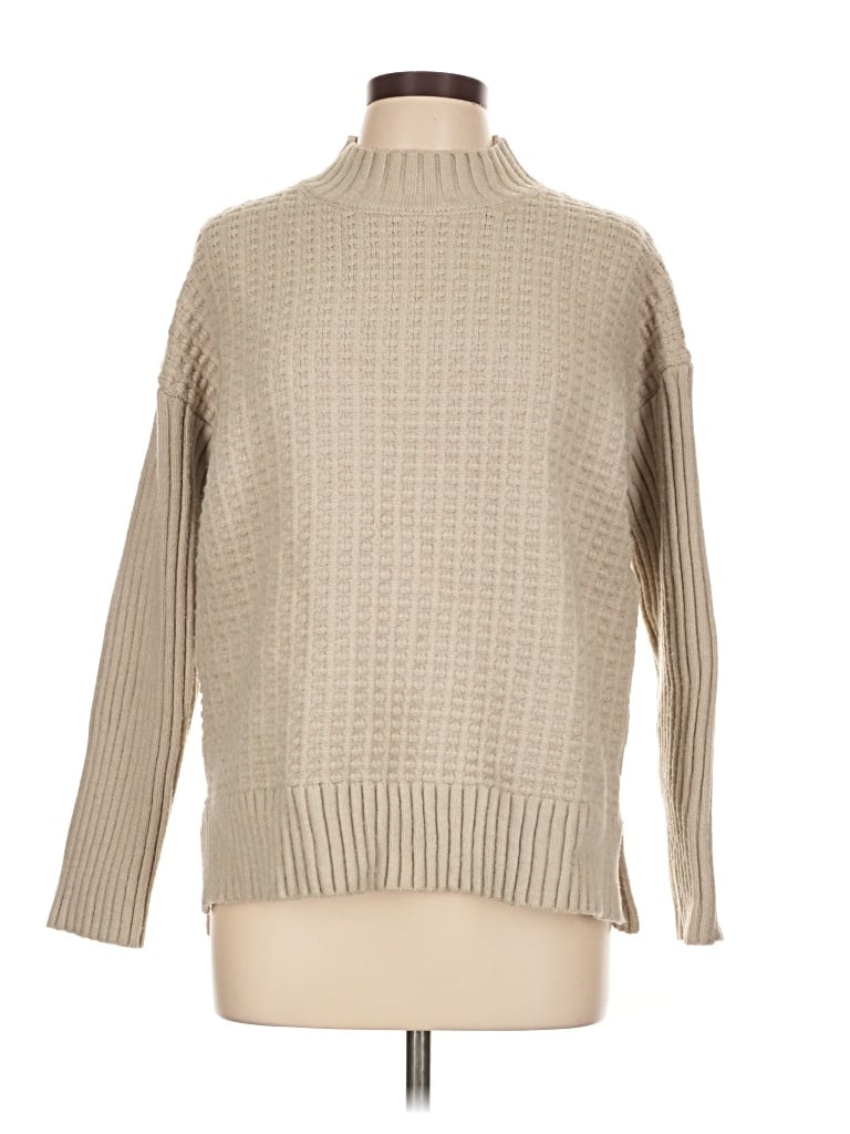 Pre-owned Hem & Thread Turtleneck Sweater In Tan