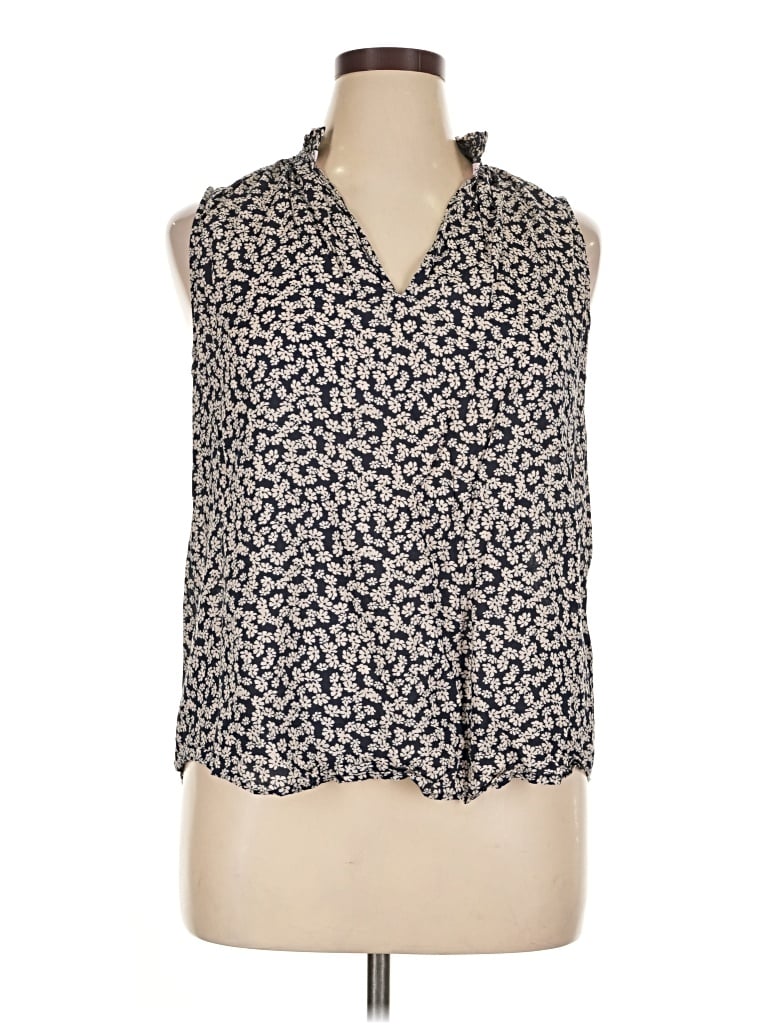 Pre-owned On 34th Sleeveless Button Down Shirt In White