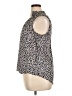 On 34th Animal Print Ivory Sleeveless Button-Down Shirt Size XL - photo 5
