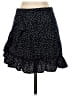Shein 100% Polyester Polka Dots Black Blue Casual Skirt Size S - photo 2