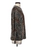 Equipment Animal Print Brown Pullover Sweater Size S - photo 4