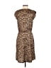 Avon Animal Print Brown Cocktail Dress Size S - photo 2