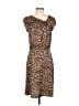 Avon Animal Print Brown Cocktail Dress Size S - photo 1