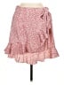 Naggoo 100% Polyester Hearts Pink Casual Skirt Size M - photo 1