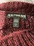 Express 100% Acrylic Burgundy Pullover Sweater Size S - photo 7