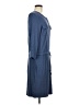 L.L.Bean Blue Casual Dress Size M - photo 4