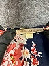 Neslay Paris 100% Polyester Black Blue Kimono Size S - photo 7