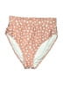 Unbranded Polka Dots Tan Pink Swimsuit Bottoms Size S - photo 1