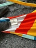 Unbranded Stripes Yellow Orange Swimsuit Top Size L - photo 3