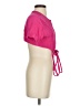 Assorted Brands 100% Cotton Pink Short Sleeve Blouse Size S - photo 4