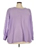 Torrid 100% Polyester Polka Dots Purple 3/4 Sleeve Blouse Size 3X Plus (3) - photo 1