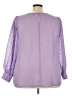 Torrid 100% Polyester Polka Dots Purple 3/4 Sleeve Blouse Size 3X Plus (3) - photo 2