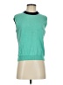 St. John Green Sweater Vest Size S - photo 1