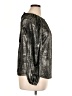 Harlow Metallic Silver Long Sleeve Blouse Size XL - photo 4