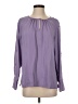 Liz Claiborne 100% Polyester Purple Long Sleeve Blouse Size S - photo 1