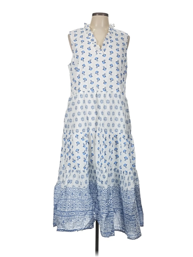 Pre-owned St. John's Bay Casual Dress In Blue