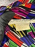 Greg Adams 100% Polyester Print Purple Short Sleeve Blouse Size 8 - photo 7