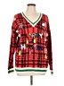 Unbranded 100% Acrylic Plaid Red Pullover Sweater Size L - photo 1