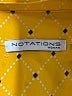 Notations Polka Dots Yellow 3/4 Sleeve Blouse Size 2X - photo 4