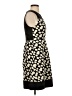 Leifnotes 100% Cotton Hearts Black Cocktail Dress Size 2 - photo 4