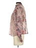 Living Doll 100% Polyester Paisley Pink Long Sleeve Blouse Size XS - photo 5