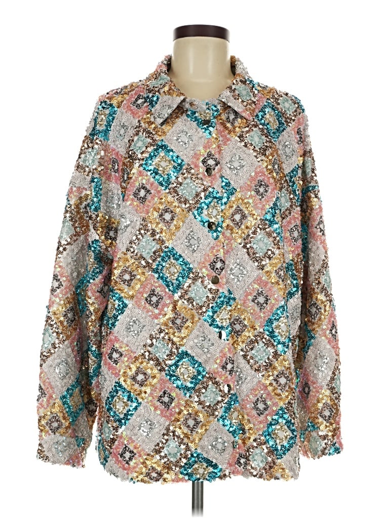 Pre-owned Miss Me Jacket In Gold