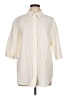 Assorted Brands Ivory 3/4 Sleeve Button-Down Shirt Size L - photo 1
