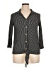 Cha Cha Vente Stripes Black 3/4 Sleeve Blouse Size XL (petite) - photo 1