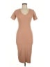 Missguided Solid Tan Casual Dress Size 6 - photo 1