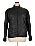 French Connection 100% Polyester Solid Black Track Jacket Size XL - photo 1