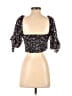 Lulus 100% Rayon Black 3/4 Sleeve Blouse Size S - photo 2
