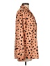 ASOS 100% Polyester Animal Print Orange Long Sleeve Blouse Size 10 - photo 4