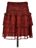 MICHAEL Michael Kors 100% Polyester Animal Print Red Casual Skirt Size S - photo 1