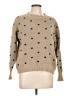 Unbranded 100% Polyester Polka Dots Tan Pullover Sweater Size L - photo 1