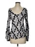 Hayden 100% Rayon Silver Gray Long Sleeve Blouse Size S - photo 1