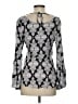 Hayden 100% Rayon Silver Gray Long Sleeve Blouse Size S - photo 2
