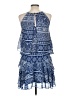 Unbranded Paisley Blue Cocktail Dress Size M - photo 2