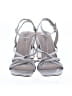 Naked Feet Metallic Silver Heels Size 10 - photo 2