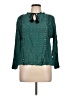 Dolan Teal Green Long Sleeve Blouse Size M - photo 1