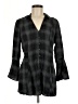 Torrid Plaid Black 3/4 Sleeve Button-Down Shirt Size Med Plus (00) - photo 1