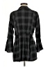 Torrid Plaid Black 3/4 Sleeve Button-Down Shirt Size Med Plus (00) - photo 2
