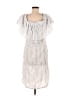 BCBGMAXAZRIA Stripes Gray Casual Dress Size M (estimated) - photo 2