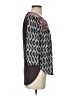 One September 100% Rayon Black 3/4 Sleeve Blouse Size S - photo 4